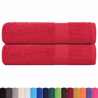 Vidaxl douchehanddoeken frogn 2 st 70x140 cm 360 g m² rood