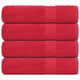Vidaxl badhanddoeken frogn 4 st 100x150 cm 360 g m² rood