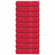 Vidaxl badhanddoeken frogn 10 st 100x150 cm 360 g m² rood