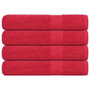 Vidaxl saunahanddoeken frogn 4 st 80x200 cm 360 g m² rood