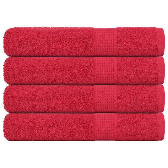 Vidaxl saunahanddoeken frogn 4 st 80x200 cm 360 g m² rood