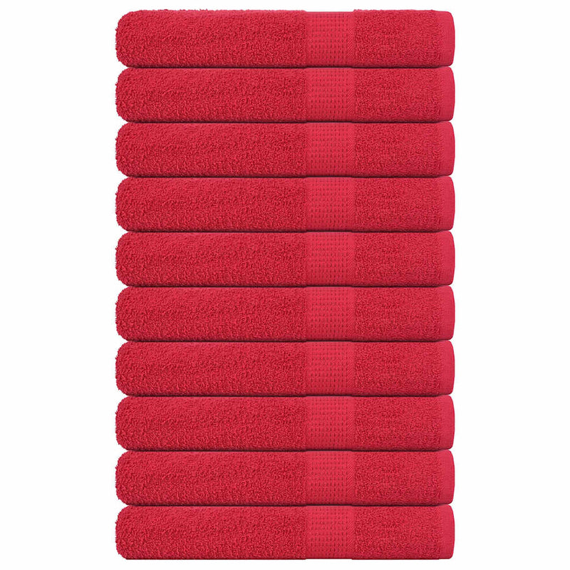 Load image into Gallery viewer, Vidaxl handdoeken frogn 10 st 100x200 cm 360 g m² rood
