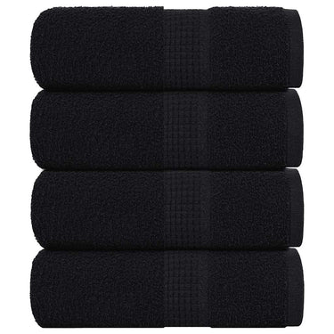 Vidaxl washandjes frogn 4 st 30x30 cm 360 g m² zwart