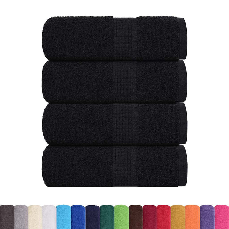 Load image into Gallery viewer, Vidaxl washandjes frogn 4 st 30x30 cm 360 g m² zwart
