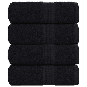 Vidaxl gastendoekjes frogn 4 st 30x50 cm 360 g m² zwart