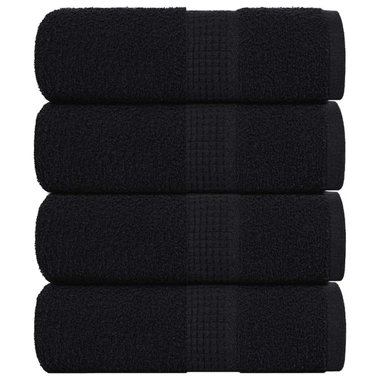 Vidaxl gastendoekjes frogn 4 st 30x50 cm 360 g m² zwart