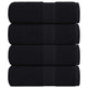 Vidaxl gastendoekjes frogn 4 st 30x50 cm 360 g m² zwart