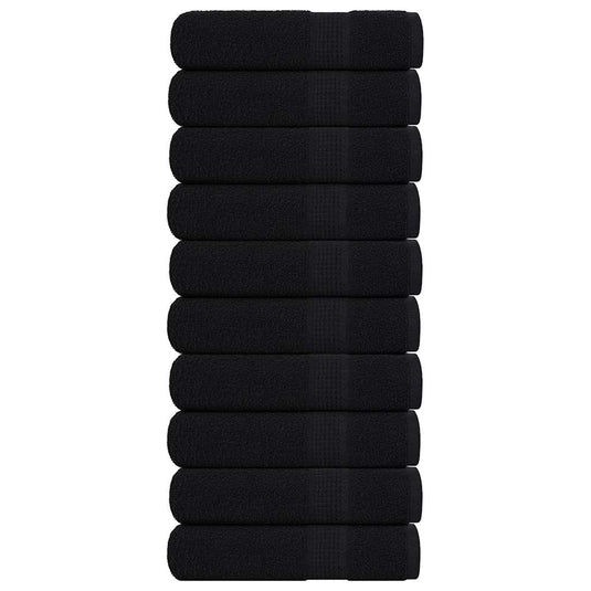 Vidaxl badhanddoeken frogn 10 st 100x150 cm 360 g m² zwart