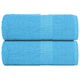 Vidaxl washandjes frogn 2 st 30x30 cm 360 g m² turquoise
