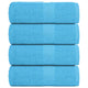 Vidaxl washandjes frogn 4 st 30x30 cm 360 g m² turquoise