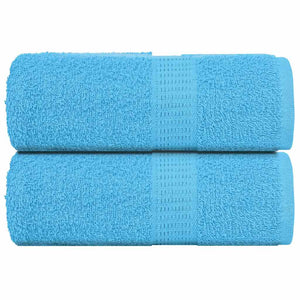 Vidaxl gastendoekjes frogn 2 st 30x50 cm 360 g m² turquoise