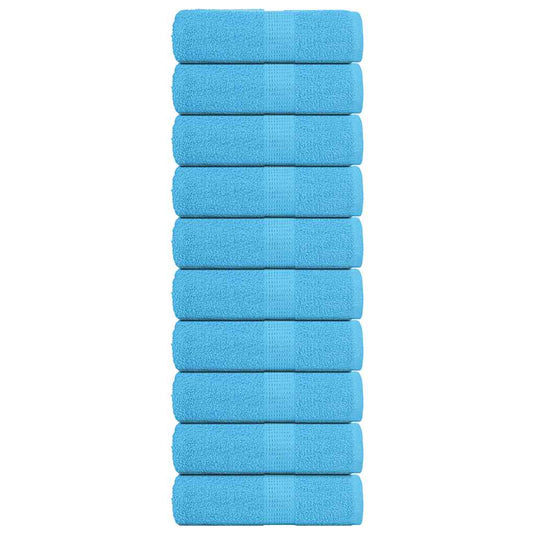 Vidaxl gastendoekjes frogn 10 st 30x50 cm 360 g m² turquoise