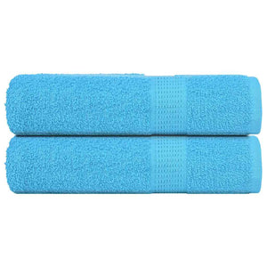 Vidaxl handdoeken frogn 2 st 50x100 cm 360 g m² turquoise