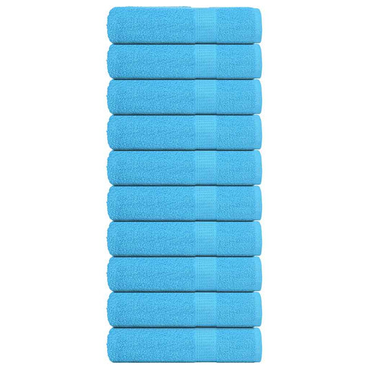 Vidaxl douchehanddoeken frogn 10 st 70x140 cm 360 g m² turquoise