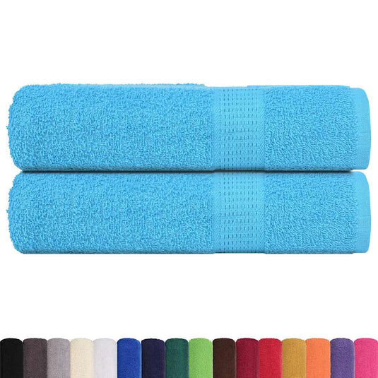 Vidaxl badhanddoeken frogn 2 st 100x150 cm 360 g m² turquoise