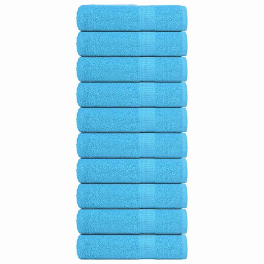 Vidaxl badhanddoeken frogn 10 st 100x150 cm 360 g m² turquoise