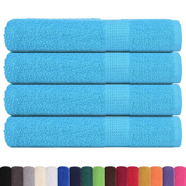 Vidaxl handdoeken frogn 4 st 100x200 cm 360 g m² turquoise