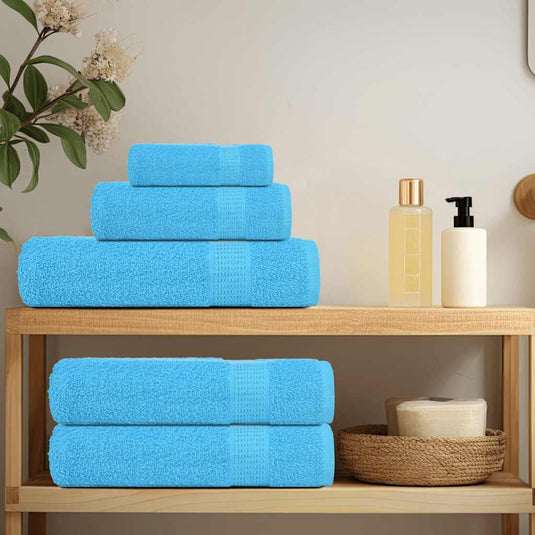 Vidaxl handdoeken frogn 10 st 100x200 cm 360 g m² turquoise