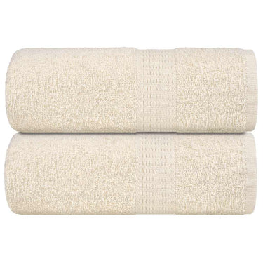 Vidaxl washandjes frogn 2 st 30x30 cm 360 g m² crème