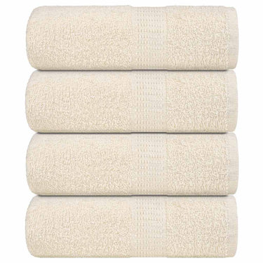 Vidaxl washandjes frogn 4 st 30x30 cm 360 g m² crème