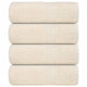 Vidaxl washandjes frogn 4 st 30x30 cm 360 g m² crème