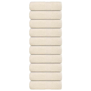 Vidaxl gastendoekjes frogn 10 st 30x50 cm 360 g m² crème