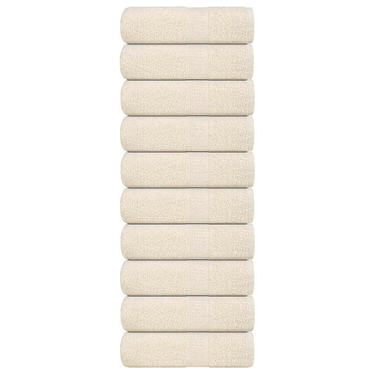 Vidaxl gastendoekjes frogn 10 st 30x50 cm 360 g m² crème