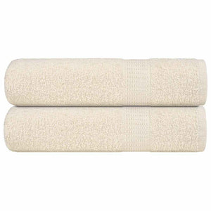 Vidaxl handdoeken frogn 2 st 50x100 cm 360 g m² crème