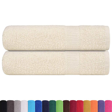 Vidaxl handdoeken frogn 2 st 50x100 cm 360 g m² crème