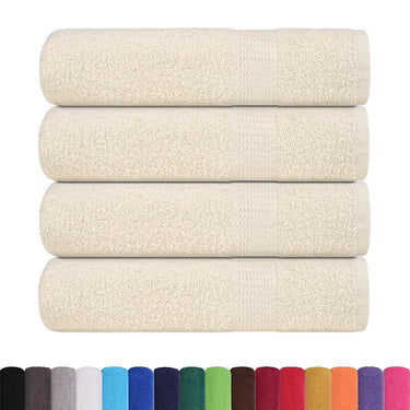 Vidaxl handdoeken frogn 4 st 50x100 cm 360 g m² crème