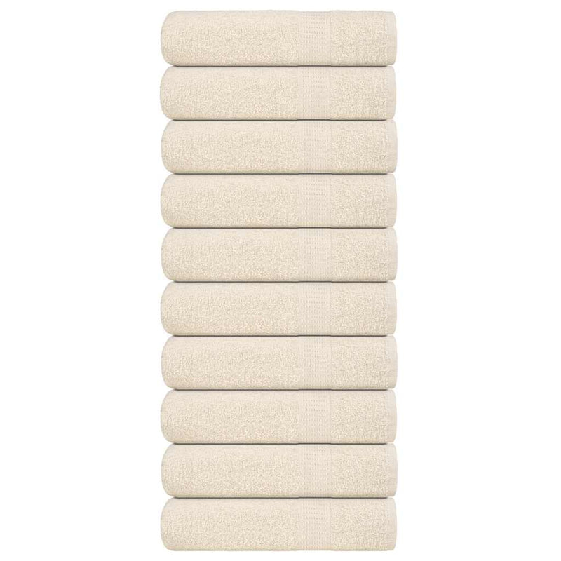 Load image into Gallery viewer, Vidaxl douchehanddoeken frogn 10 st 70x140 cm 360 g m² crème
