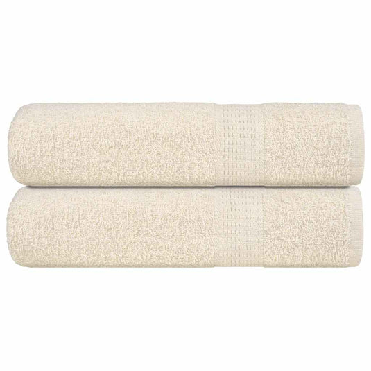 Vidaxl badhanddoeken frogn 2 st 100x150 cm 360 g m² crème