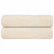 Vidaxl badhanddoeken frogn 2 st 100x150 cm 360 g m² crème