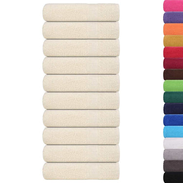 Vidaxl badhanddoeken frogn 10 st 100x150 cm 360 g m² crème