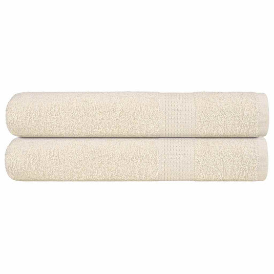 Vidaxl saunahanddoeken frogn 2 st 80x200 cm 360 g m² crème