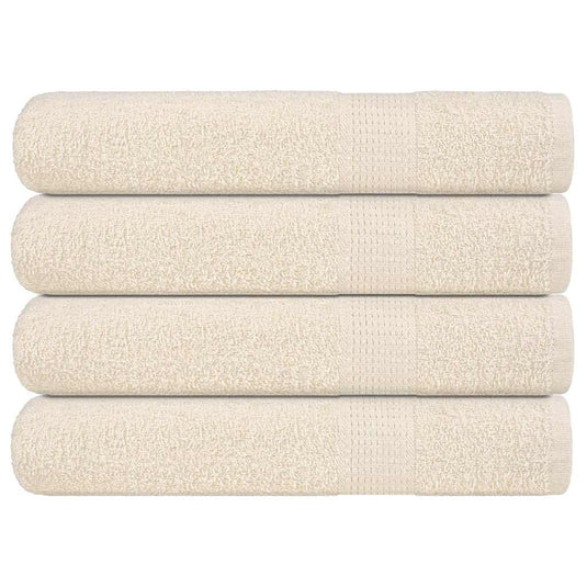 Vidaxl saunahanddoeken frogn 4 st 80x200 cm 360 g m² crème