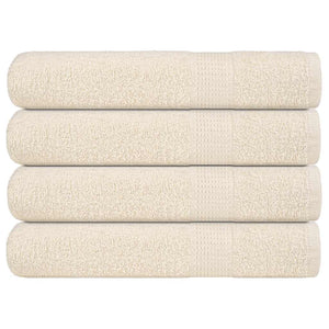 Vidaxl handdoeken frogn 4 st 100x200 cm 360 g m² crème