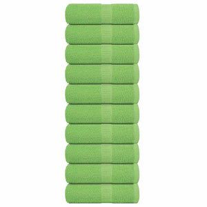 Vidaxl washandjes frogn 10 st 30x30 cm 360 g m² appelgroen
