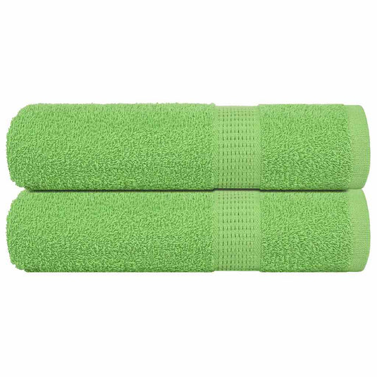 Vidaxl douchehanddoeken frogn 2 st 70x140 cm 360 g m² appelgroen