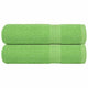 Vidaxl douchehanddoeken frogn 2 st 70x140 cm 360 g m² appelgroen
