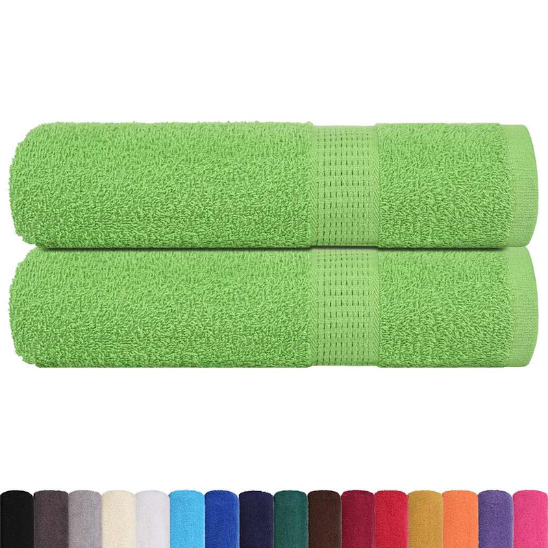 ギャラリービューアに画像をロードする, Vidaxl douchehanddoeken frogn 2 st 70x140 cm 360 g m² appelgroen
