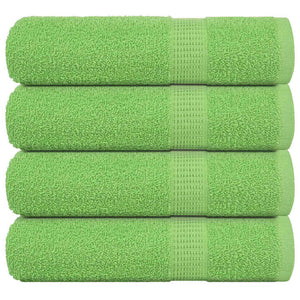 Vidaxl douchehanddoeken frogn 4 st 70x140 cm 360 g m² appelgroen