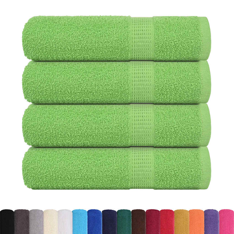 ギャラリービューアに画像をロードする, Vidaxl douchehanddoeken frogn 4 st 70x140 cm 360 g m² appelgroen
