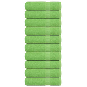 Vidaxl badhanddoeken frogn 10 st 100x150 cm 360 g m² appelgroen