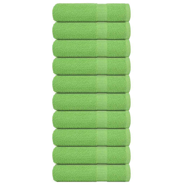 Vidaxl badhanddoeken frogn 10 st 100x150 cm 360 g m² appelgroen