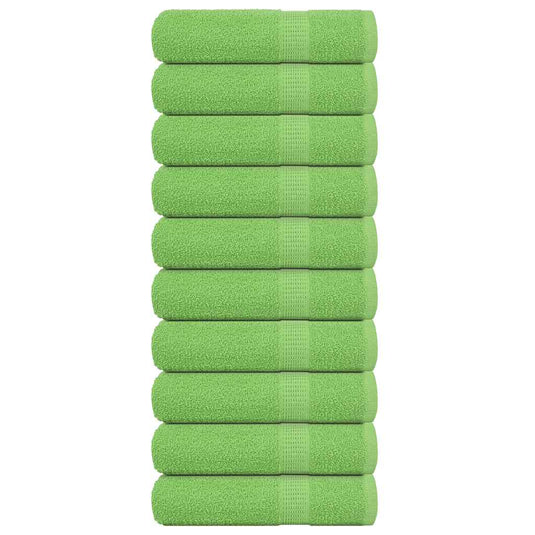 Vidaxl badhanddoeken frogn 10 st 100x150 cm 360 g m² appelgroen