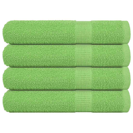 Vidaxl handdoeken frogn 4 st 100x200 cm 360 g m² appelgroen
