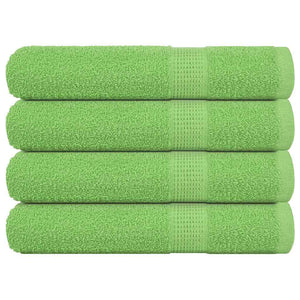 Vidaxl handdoeken frogn 4 st 100x200 cm 360 g m² appelgroen