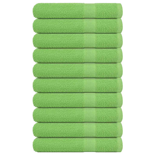 Vidaxl handdoeken frogn 10 st 100x200 cm 360 g m² appelgroen