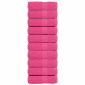 Vidaxl washandjes frogn 10 st 30x30 cm 360 g m² roze